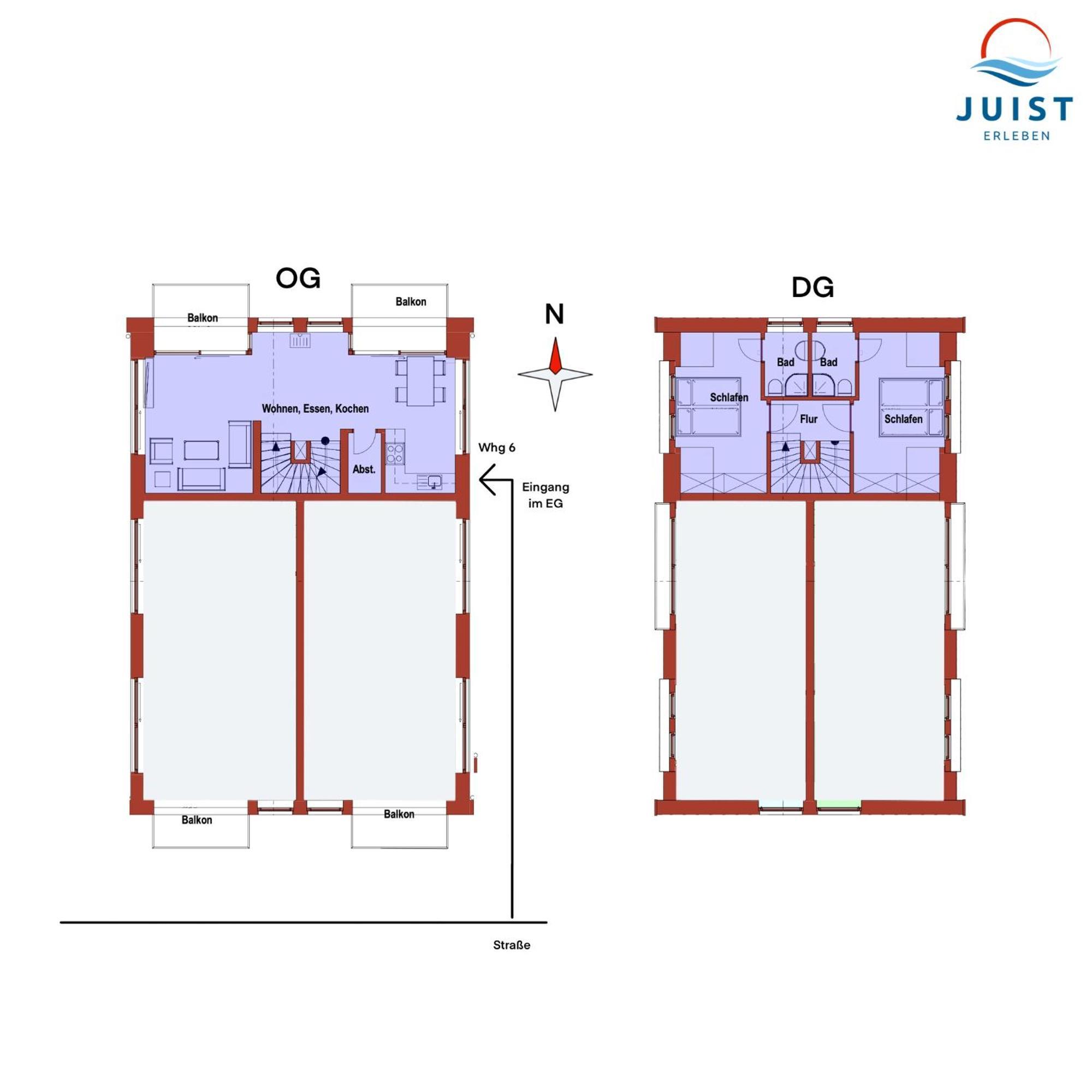 Haus Treibgut 236 - Wohnung 6 Juist Eksteriør billede